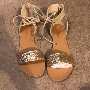 Beige sandals